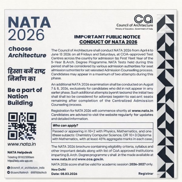 NATA 2026 Exam INFORMATION