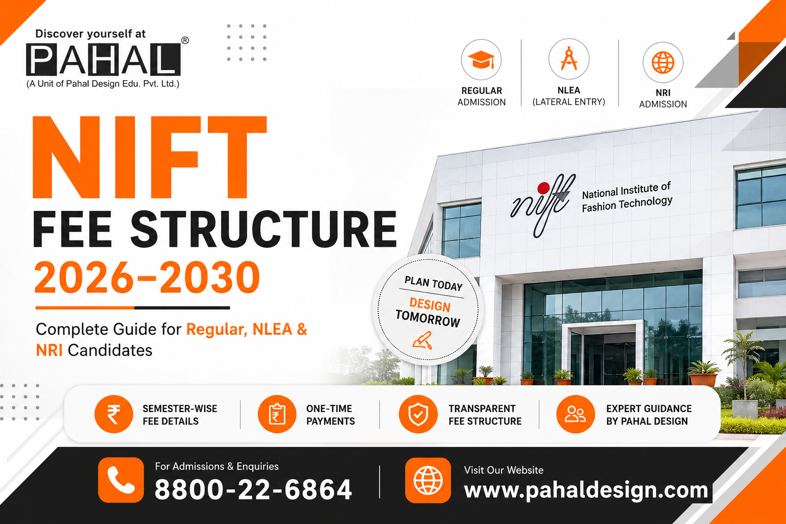 NIFT Fee Structure 2026–2030