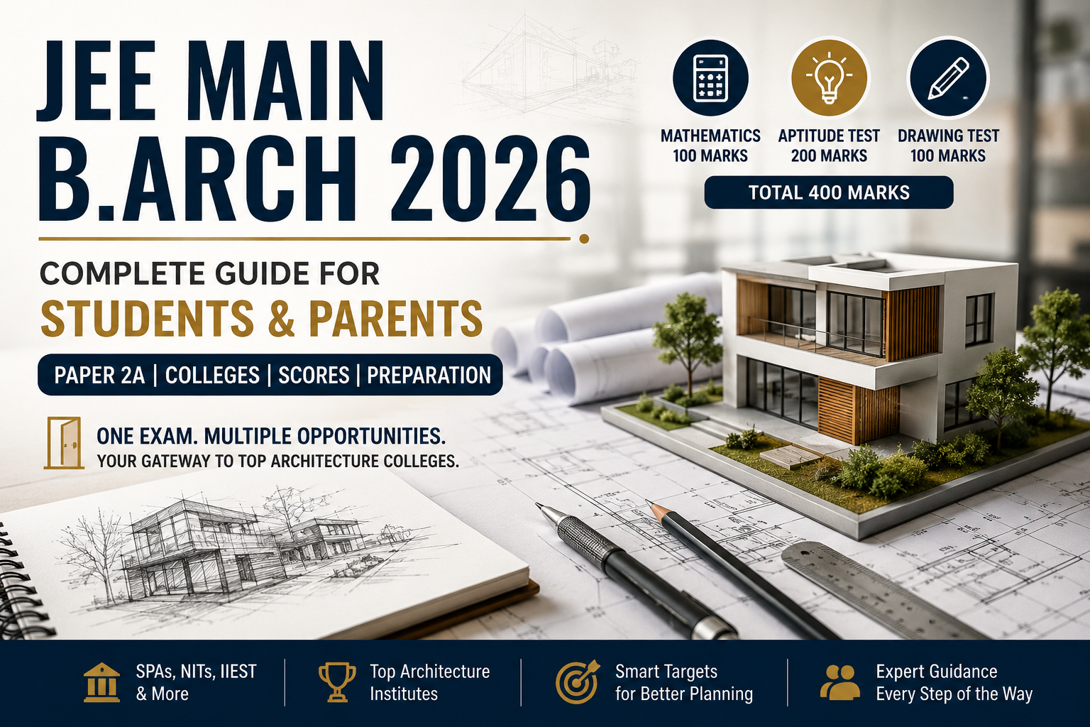 JEE Main B.Arch 2026: Paper 2A, Colleges
